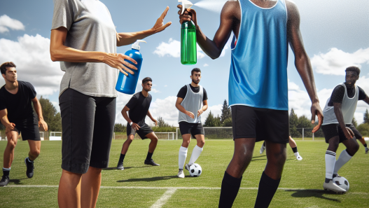 Eau germicide et prévention des infections dans les sports d'équipe