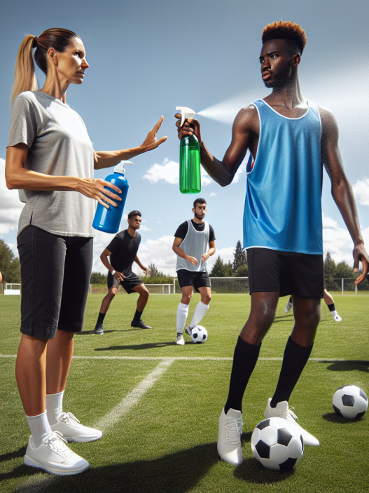 Eau germicide et prévention des infections dans les sports d'équipe