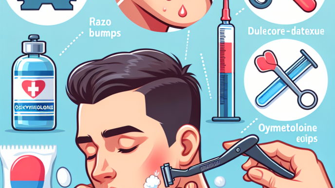 Méthodes de prévention des boutons de rasage lors de l'injection d'oxymétholone