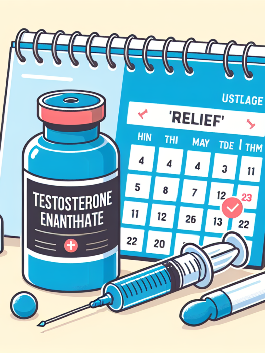 Utilisation de l'énanthate de testostérone en cures de « soulagement »