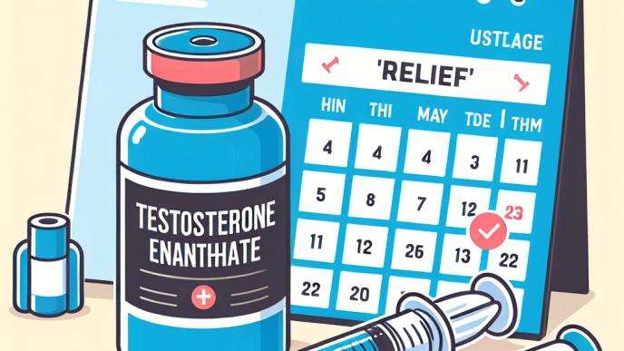 Utilisation de l'énanthate de testostérone en cures de « soulagement »