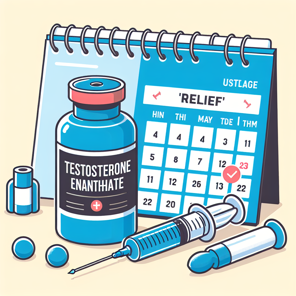 Utilisation de l'énanthate de testostérone en cures de « soulagement »