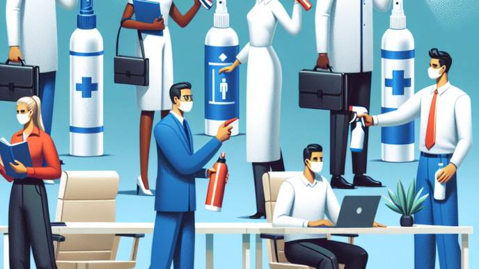 Les sprays pour réduire le risque d'infection en équipe