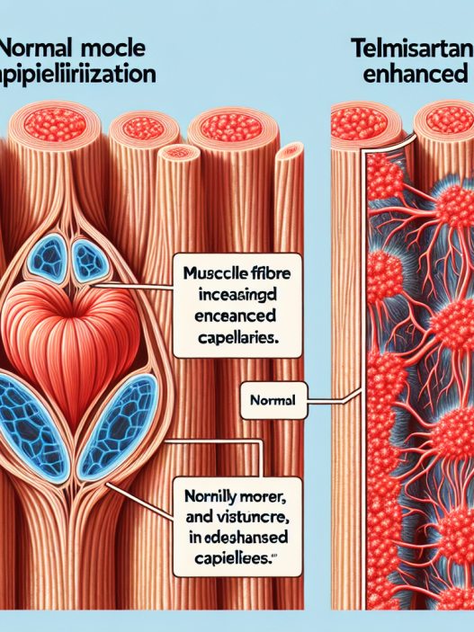 Rôle du telmisartan dans l'augmentation de la capillarisation musculaire