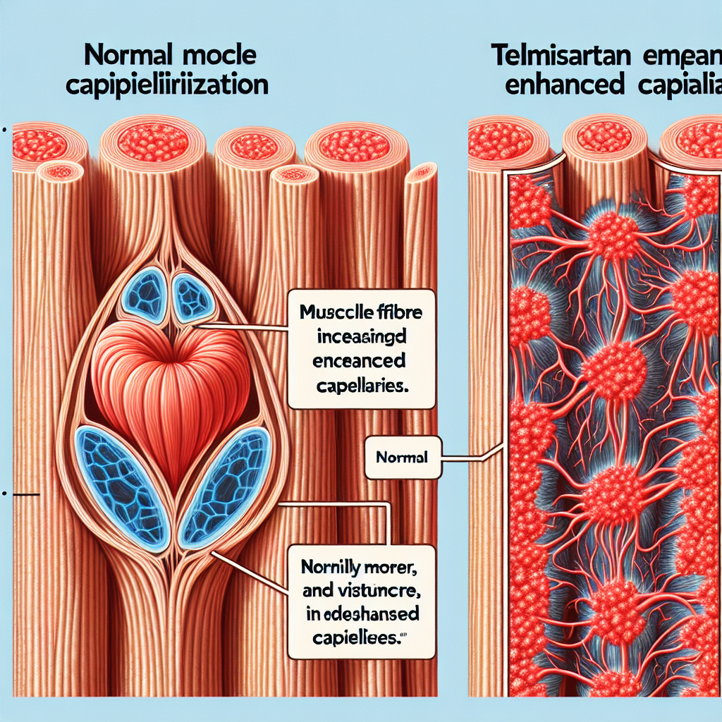 Rôle du telmisartan dans l'augmentation de la capillarisation musculaire