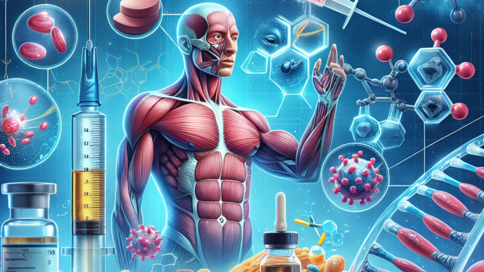 Synthèse du collagène avec l'Enanthate de trenbolone