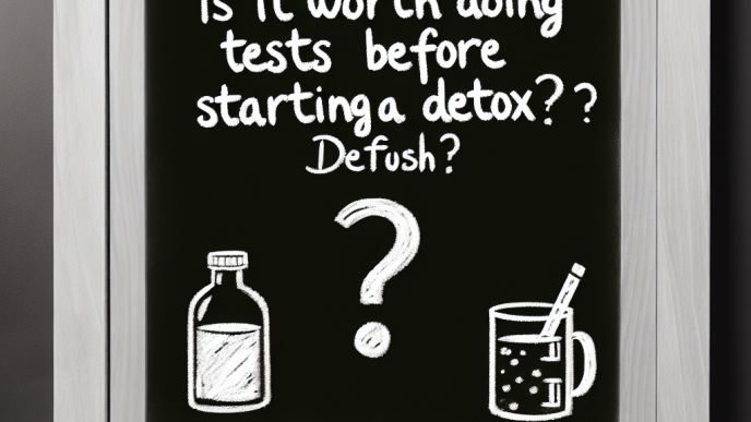 Vaut-il la peine de faire des tests avant de commencer une détox ?