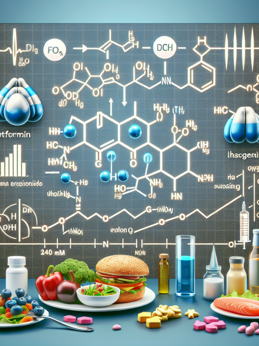 Chlorhydrate de metformine et contrôle de la réponse insulinique après un repas