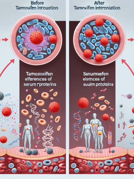 Comment le tamoxifène affecte le taux de protéines sériques