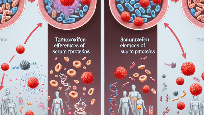 Comment le tamoxifène affecte le taux de protéines sériques