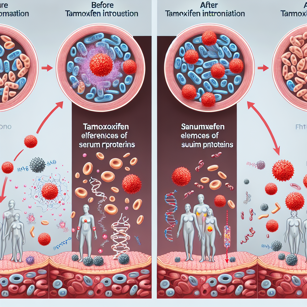 Comment le tamoxifène affecte le taux de protéines sériques