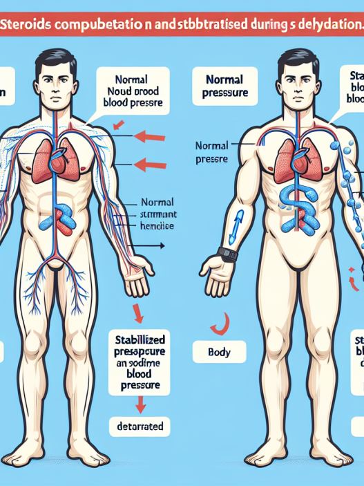 Contribution des stéroïdes à la stabilisation de la pression pendant la déshydratation