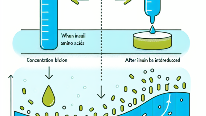 Effet de l'insuline sur la concentration d'acides aminés dans le sang