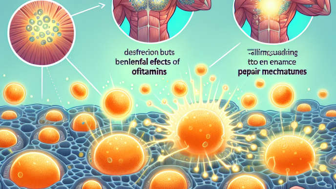 Régénération après microlésions musculaires grâce aux vitamines
